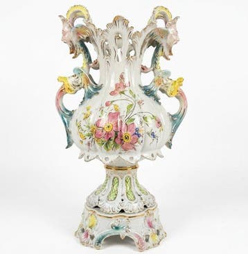 Splendida ceramica dArte in stile Bassano/Nove, Capodimonte, Antiek en Kunst