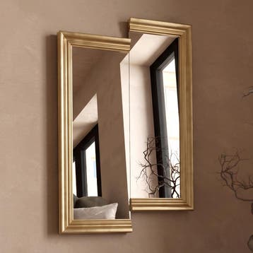 *WOONWINKEL* Kare Design Double Vision Design Spiegel Gouden, Verzenden, Nieuw