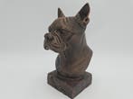 Bust of a boston terrier dog statue - home decor dog lover h, Verzenden, Nieuw