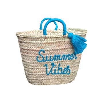 Strandtas Summer Vibes Voordelig, Trendy en Uniek, Verzenden, Nieuw, Blauw, Overige typen