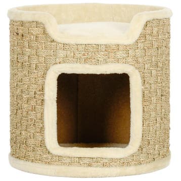 TRUUSK Krabton 37 cm - Kattenton met Deur - Krabpaal 2 Nivea, Verzenden, Nieuw