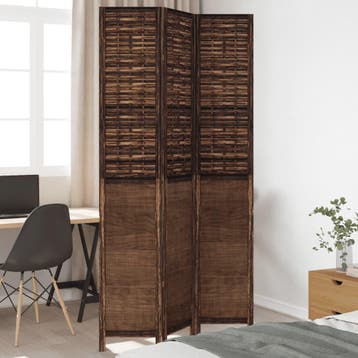 vidaXL Kamerscherm met 3 panelen massief paulowniahout, Huis en Inrichting, Verzenden, Nieuw