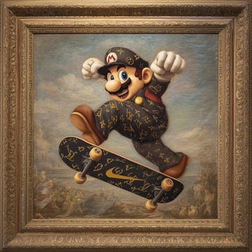 I_KONIQ - Mario Vuitton at Louvre, Nieuw