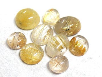 Lot - quartz rutile - 100 % natuurlijk Cabochon- 4.47 g -