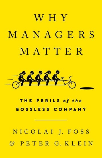 Why Managers Matter - Nicolai J Foss 9781541751040, Verzenden, Zo goed als nieuw, Nicolai J Foss