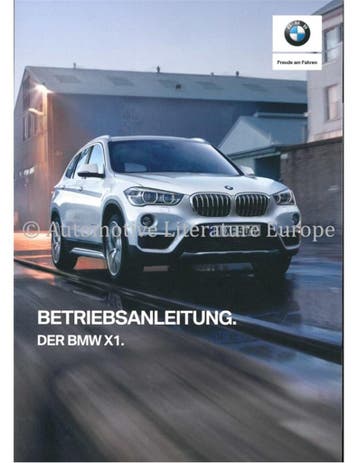 2019 BMW X1 INSTRUCTIEBOEKJE DUITS