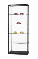 Vitrine WMS 800 zwart met draaideuren aan de zijkant, Nieuw in verpakking