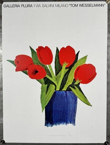 Tom Wasselmann - Still life with tulips (Galleria Plura,