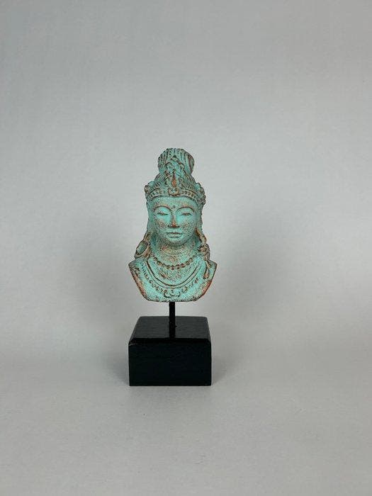 Buste, Nyai Loro Kidul (Javaanse Prinses) op Standaard - 20, Antiek en Kunst, Kunst | Niet-Westerse kunst