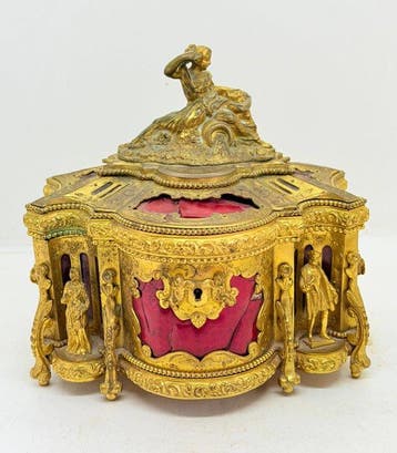 Doos - Napoleon III-stijl - Ormolu - Mythische juwelendoos