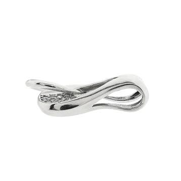 Witgouden hanger met zirconia (Hanger of bedel), Ophalen of Verzenden, Gebruikt, Goud, Overige merken