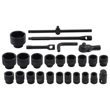 20-Stuk Impact Socket Set 6PT voor Mechanic Workshop 21-6..., Verzenden, Nieuw