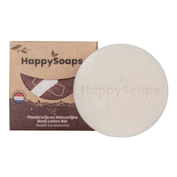 HappySoaps Sweet Sandalwood Body Lotion Bar - 70g, Ophalen of Verzenden, Nieuw, Overige typen