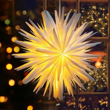 Sterrendecoratie 45cm wit 3d led | retourdeal 54% korting, Ophalen of Verzenden, Zo goed als nieuw