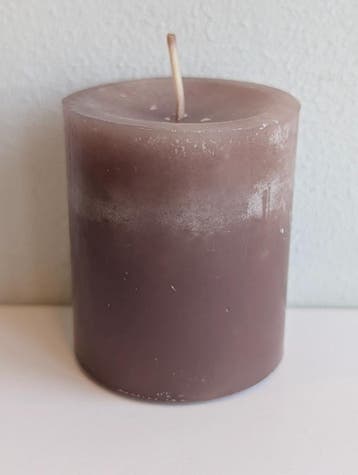 Trendkaars Kaars Zelfdovend Stein Bruin 70x60 mm per stuk, Ophalen of Verzenden, Nieuw