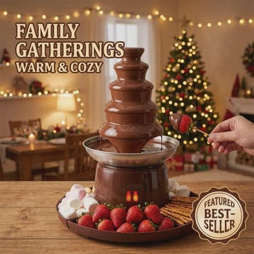 6-Laags Chocoladefontein met Fruitplateau - Perfect voor Fee, Verzenden, Nieuw