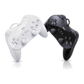 Classic Pro Controllerset voor Nintendo Wii (Wit en Zwart), Spelcomputers en Games, Verzenden, Zo goed als nieuw