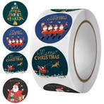500 Kerst Stickers Op Rol - 2.5cm - Kerststickers -, Diversen, Verzenden, Nieuw