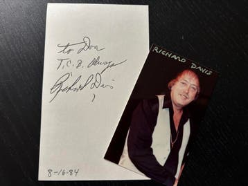 Elvis Presley - Handtekening Richard Davis (Memphis Maffia), Verzamelen, Ophalen of Verzenden, Nieuw, Foto of Kaart, Gesigneerd
