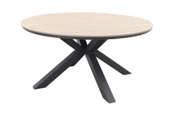 Garden Impressions Edison tuintafel - 148 cm. rond, Verzenden, Nieuw, Rond, Overige materialen