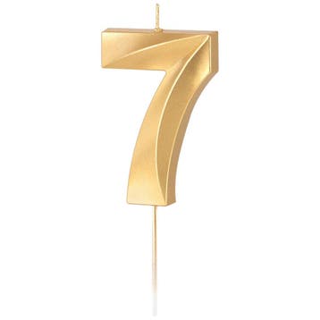 Cijferkaars Goud Metallic #7, Verzenden, Nieuw