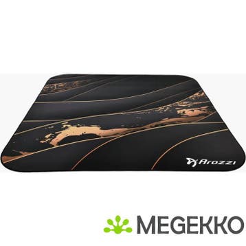 Arozzi Zona Round Floor Pad Zwart, Goud Microvezel, Rubber, Verzenden, Nieuw