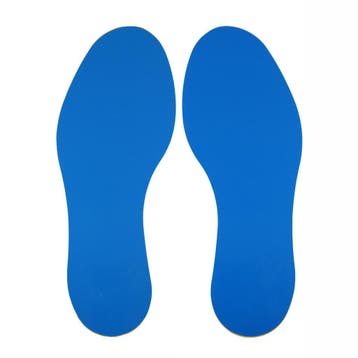 Voetstap voor vloermarkering - Blauw - Vlak -, Verzenden
