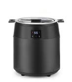 Hendi Soepketel | 10L | Zwart | 40°C-90°C | 230V/450W | Ø330, Ophalen of Verzenden, Nieuw in verpakking