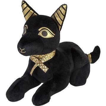 Anubis knuffel zwart - pluche - 20 cm - Egyptische goden, Verzenden, Nieuw
