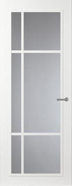 Svedex binnendeur  FR501 met blank glas. Alpine wit. Opdek, Ophalen of Verzenden, Nieuw