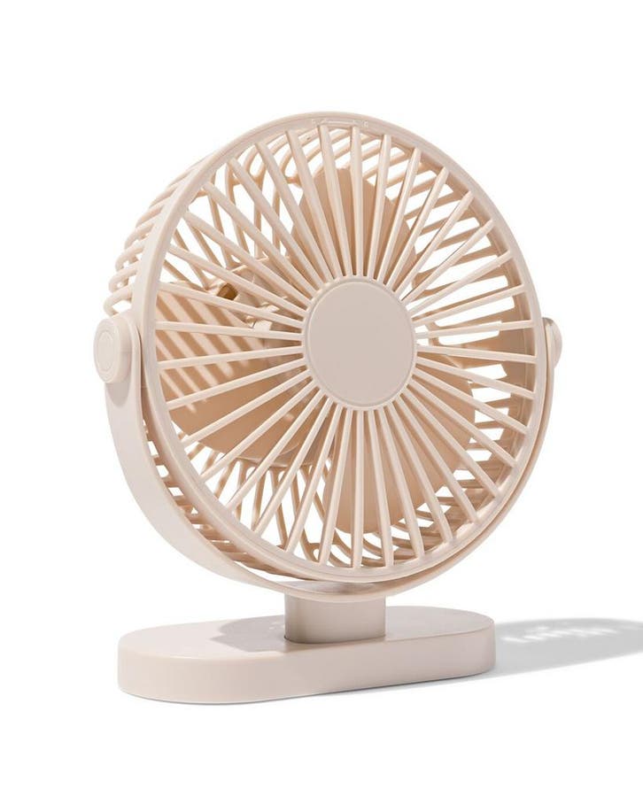 HEMA Bureauventilator 17.5cm beige, Witgoed en Apparatuur, Airco's, Nieuw, Verzenden