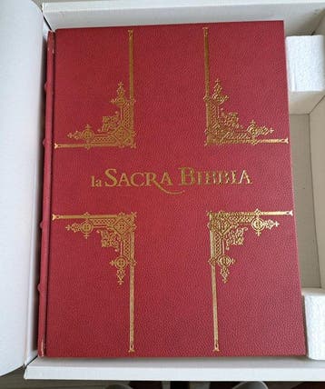 IT: La Sacra Bibbia - Curcio Aurea 2005 - 2 voll. pelle, Antiek en Kunst