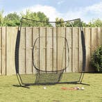 vidaXL Honkbaloefennet Zwart 250 x 106 x 209 cm Polyester, Sport en Fitness, Honkbal en Softbal, Verzenden, Nieuw