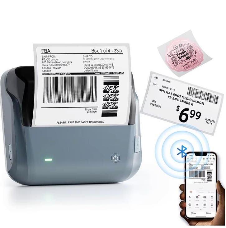 Thermische Label Printer Draadloos 20-110 mm Stickerprinter, Computers en Software, Labelprinters, Nieuw, Verzenden