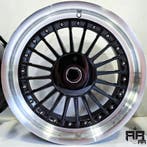 17 inch 5x120 JF Luxury 7307F - Black machined velgen, Auto-onderdelen, Banden en Velgen, Ophalen of Verzenden, Nieuw, Velg(en)