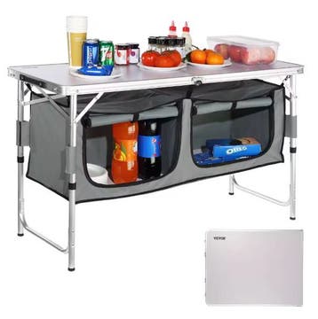 Opvouwbare Camping Keukentafel Verstelbaar BBQ Picknick, Verzenden, Nieuw