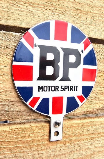 emaille BP motor spirit schildje, Verzamelen, Verzenden, Nieuw