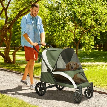 TRUUSK Opvouwbare Hondenwagen en Kattenbuggy - Grote Honden, Verzenden, Nieuw