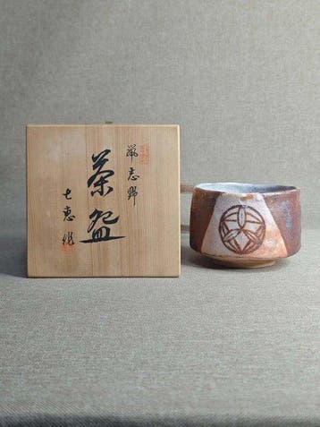 Japanese Shino ware - Theekom - Keramiek - Shino-keramiek