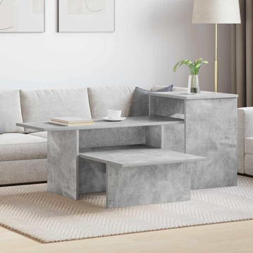 vidaXL Wandtafel Beton Grijs 91,5 x 35 x 38,5 cm Bewerkt, Minder dan 50 cm, Verzenden, Nieuw, Minder dan 50 cm