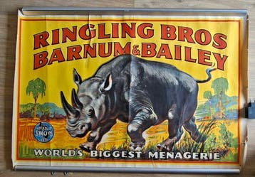unknown - Worlds Biggest Menagerie Rhinoceros by Bill, Antiek en Kunst