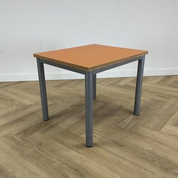 Klassehout schooltafel 70x60 cm , oranje-grijs, Huis en Inrichting, Tafelonderdelen, Ophalen of Verzenden, Gebruikt