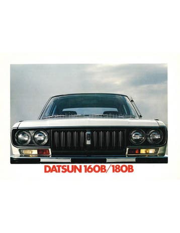 1977 DATSUN 160B | 180B BROCHURE NEDERLANDS, Nieuw, Nissan, Author