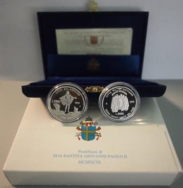 Vaticaan. Dittico 1999  Holy Year Proof (Zonder