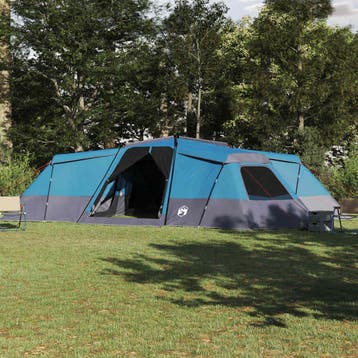 vidaXL Gezinstent 16-persoons Waterdicht Blauw taft, Verzenden, Nieuw, Tot en met 2