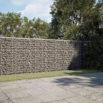 vidaXL Gabion met 3,5 mm Draad en 5x10 cm Mesh 400x100x150, Verzenden, Nieuw, IJzer