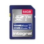 SDXC kaart | Integral | 64 GB (Class 10), Verzenden, Nieuw, Integral