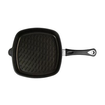 AMT Gastroguss Vierkante grillpan met BBQ-patroon – 28x28., Ophalen of Verzenden, Nieuw, Aluminium, Overige typen
