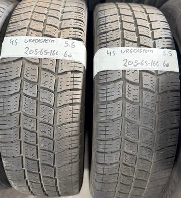 2x 205-65-16c Vredestein AllSeason 2x5.5mm €60PST 205 65 16c, Auto-onderdelen, Banden en Velgen, Ophalen, 16 inch, 205 mm, All Season