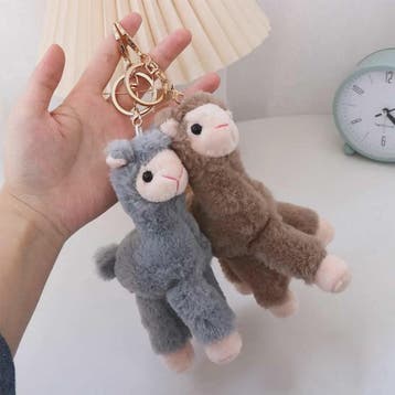 Pluche Alpaca Sleutelhanger - Schattige Knuffel Dierenhanger